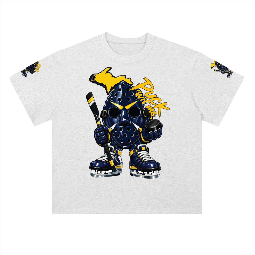 Michigan PUCKFACE Heavyweight Drop Shoulder Cotton T-Shirt