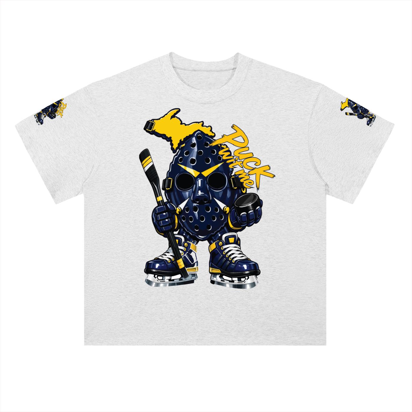Michigan PUCKFACE Heavyweight Drop Shoulder Cotton T-Shirt