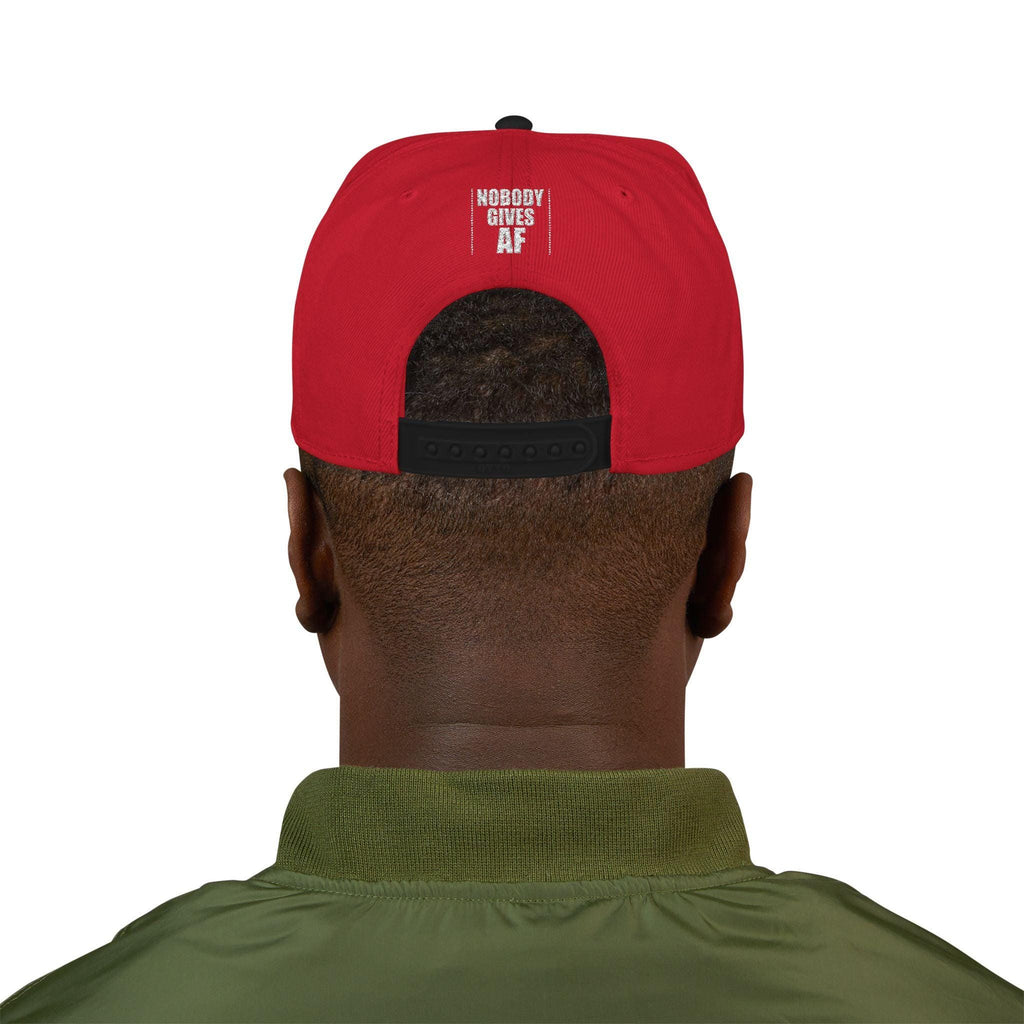 Snapback Hat  "Nobody Gives AF" Embroidered Streetwear Cap