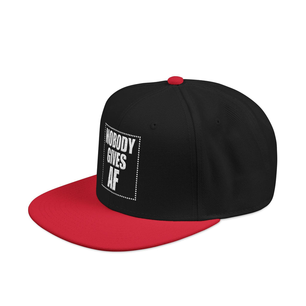 Snapback Hat  "Nobody Gives AF" Embroidered Streetwear Cap